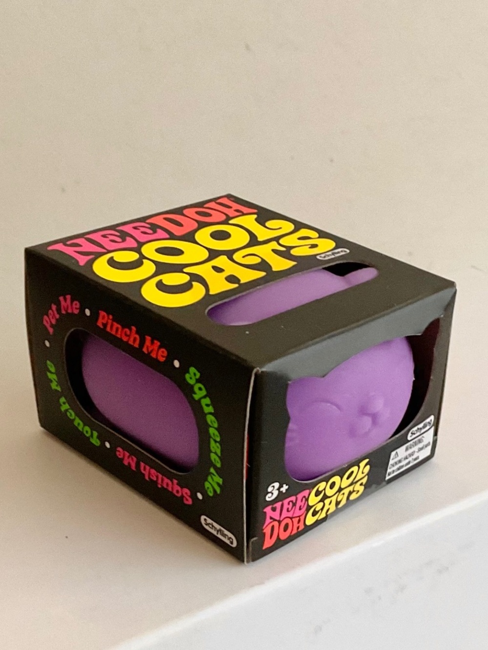 NEW NeeDoh Cool Cats Purple Squishy